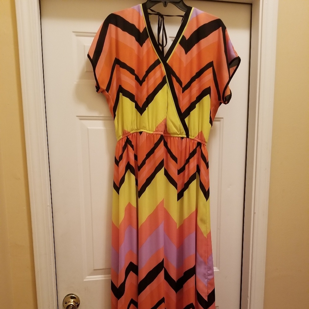 Bright bold Aztec inspired maxi